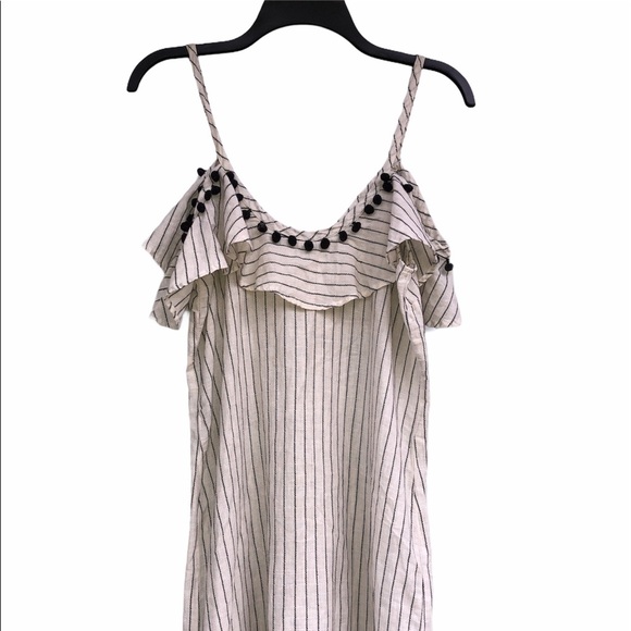 Sam & Lavi size medium cream & black striped dress - Picture 6 of 8